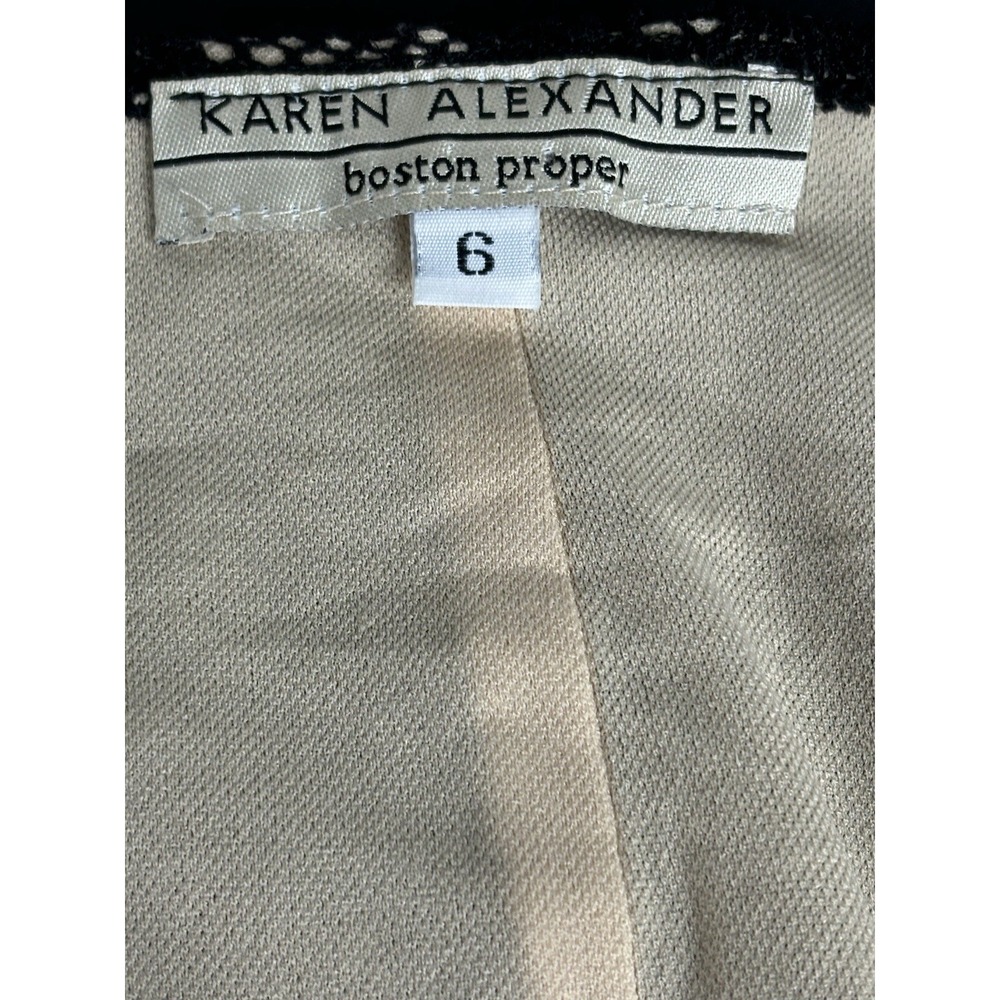 VTG Karen Alexander Boston Proper Black Lace Cocktail Dress Sz‎ 6 WhimsyGoth Y2K - Picture 10 of 14